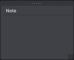 Sticky note